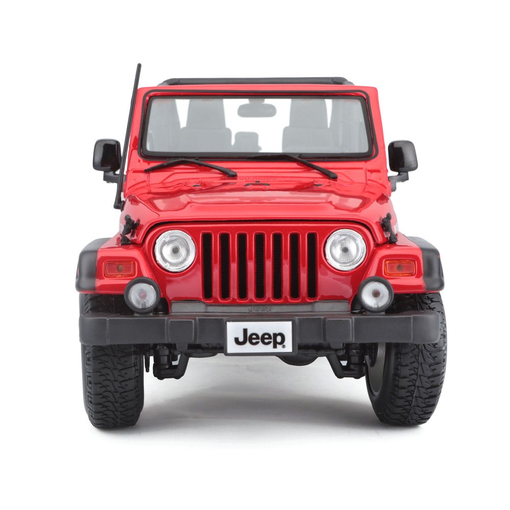 Maisto - 1/18 Wrangler Rubicon Metal Toy Jeep - Red