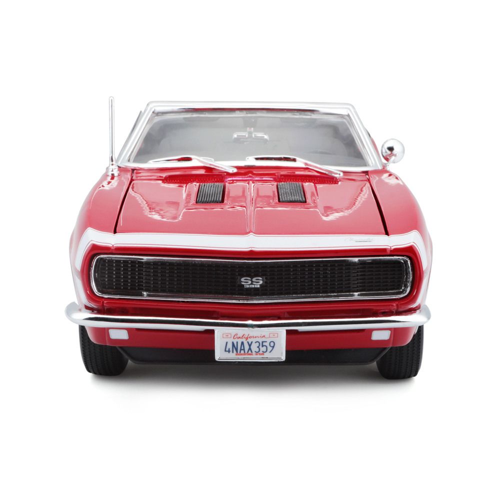 Maisto - 1/18 1967 Chevrolet Camaro Metal Toy Car - Red