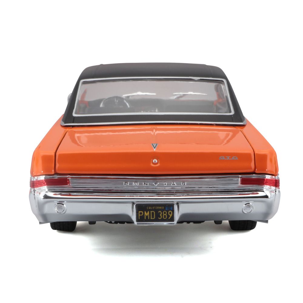 Maisto - 1/18 1965 Pontiac GTO Hurst Edition Metal Toy Car - Orange