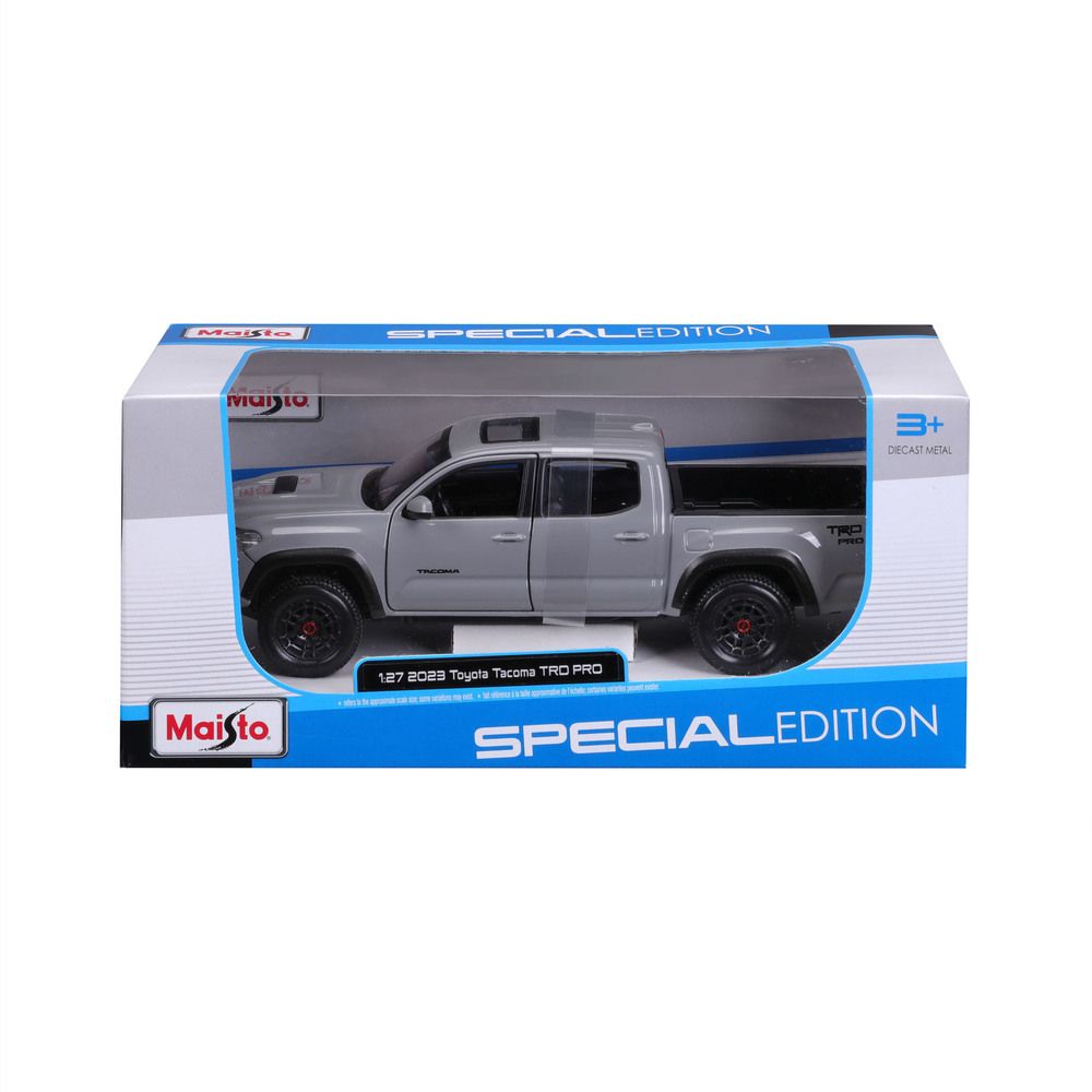 Maisto - 1/24 2021 Toyota Tacoma TRD PRO Metal Toy Car - Grey