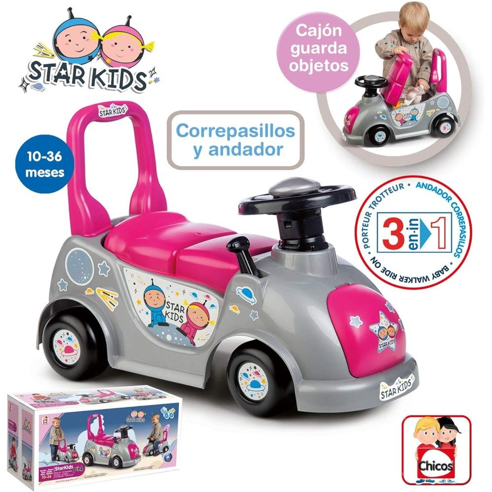 Chicos – Starkids Correpasillos - Ride On/Walker - Pink