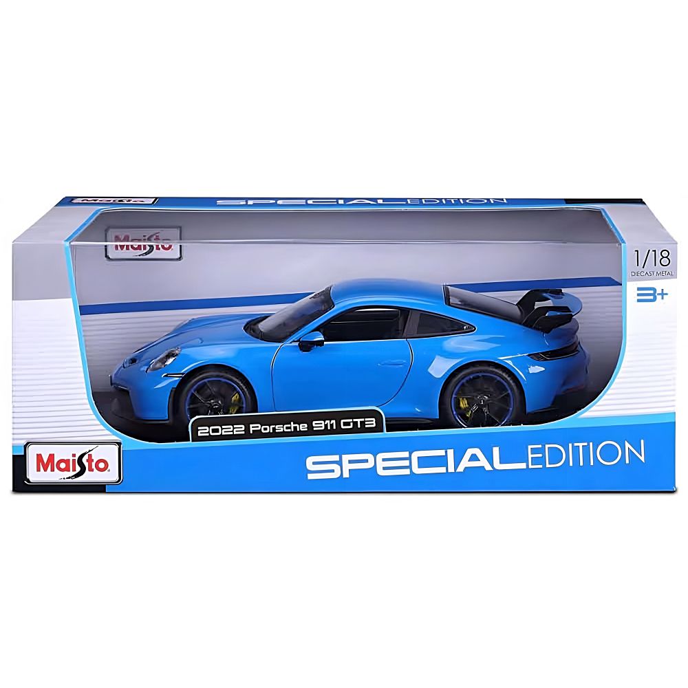 Maisto - 1/18 2022 Porsche 911 GT3 Metal Toy Car - Blue