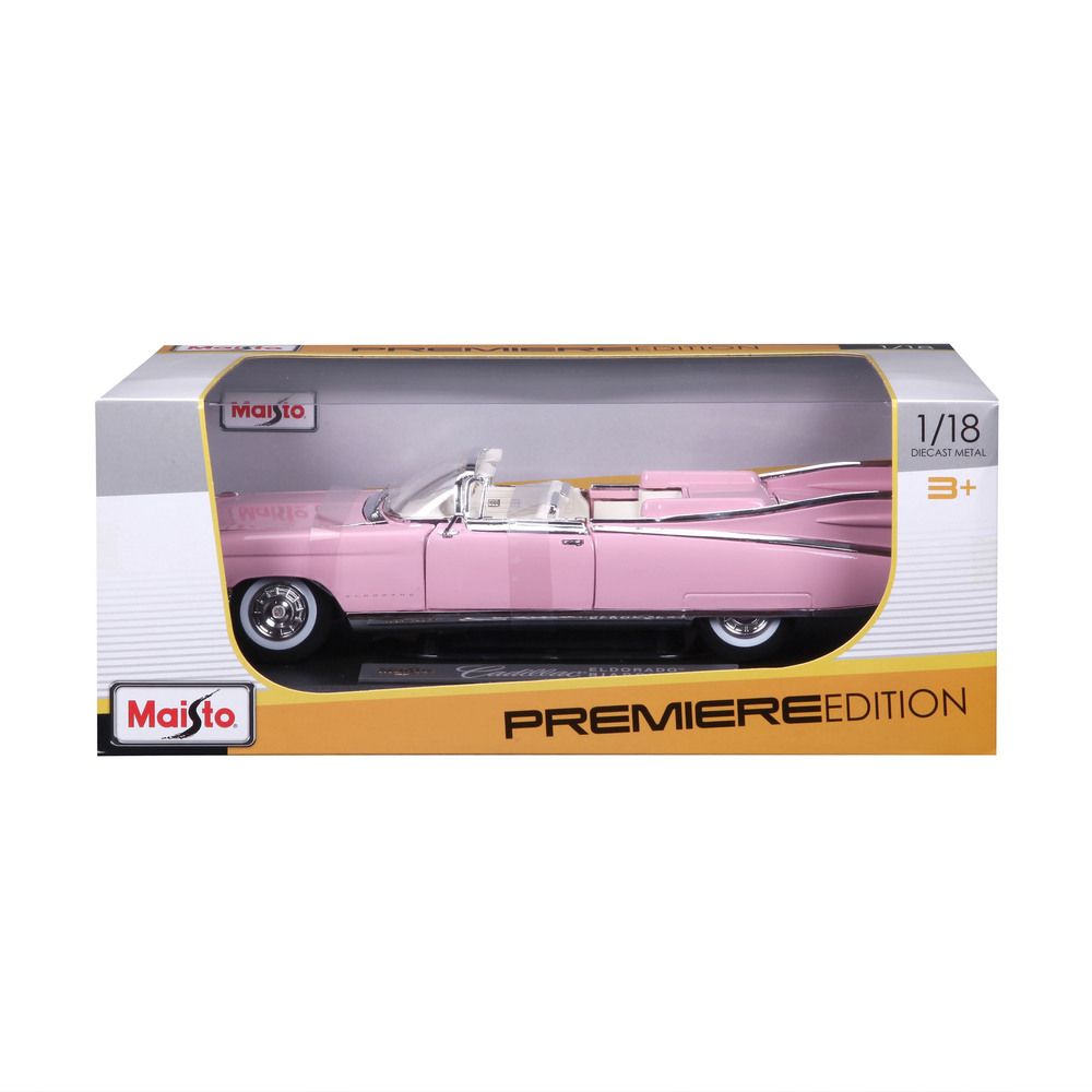 Maisto - 1/18 1959 Cadillac Eldorado Biarritz Toy Car - Pink