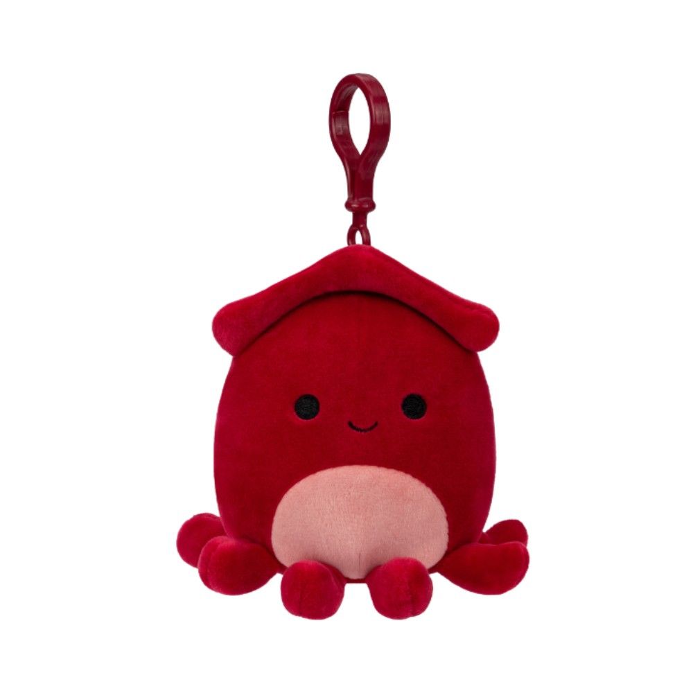 Squishmallows - Little Plush - Clip-on - Altman - Red Squid 3.5"