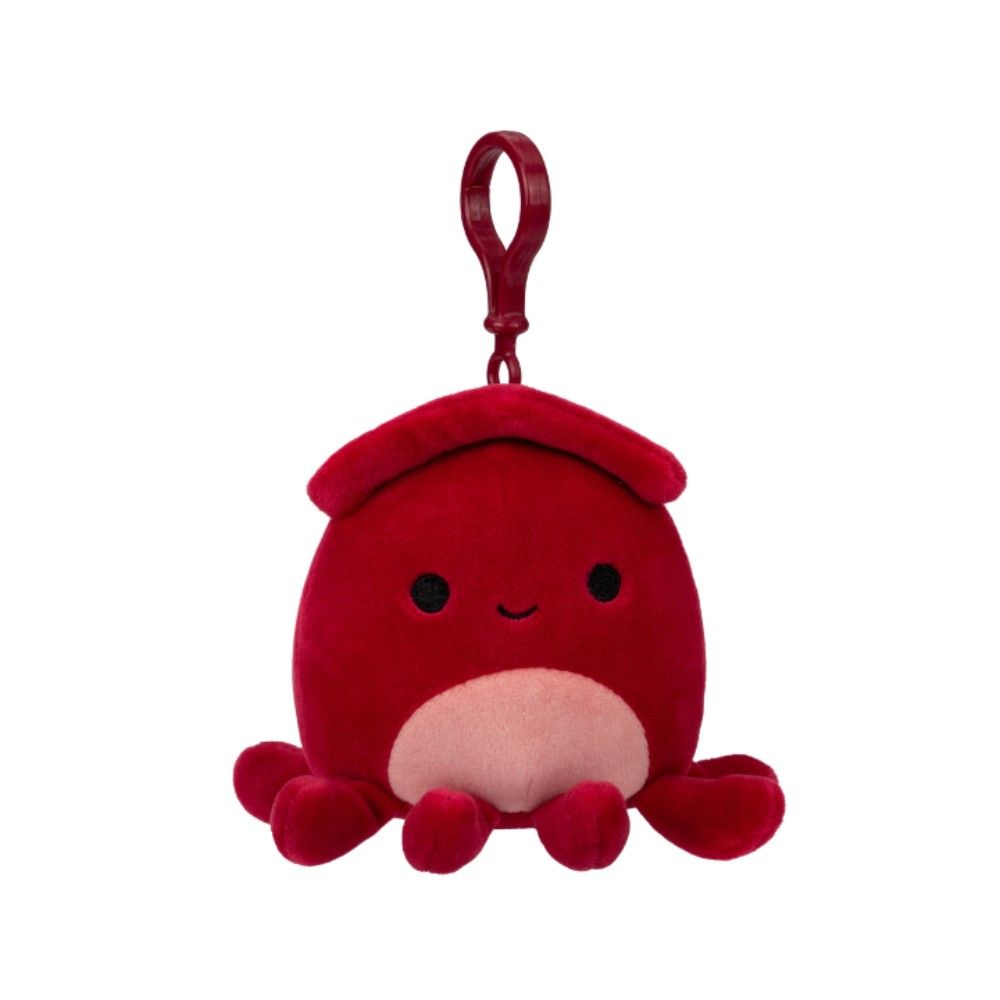 Squishmallows - Little Plush - Clip-on - Altman - Red Squid 3.5"