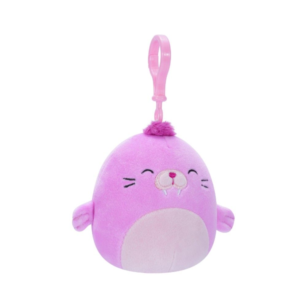 Squishmallows - Little Plush - Clip-on - Pepper - Pink Walrus 3.5"