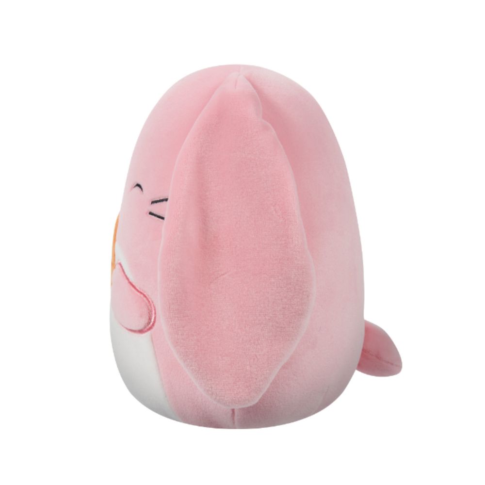 Squishmallows - Bop The Bunny With Carrot Clip-On Plush Toy - 9cm - Pink