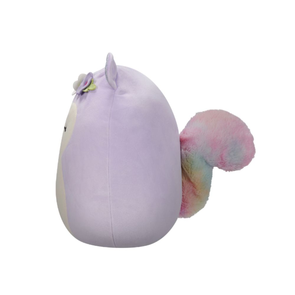 Squishmallows - Sydnee The Squirrel Clip-On Plush Toy - 9cm - Purple