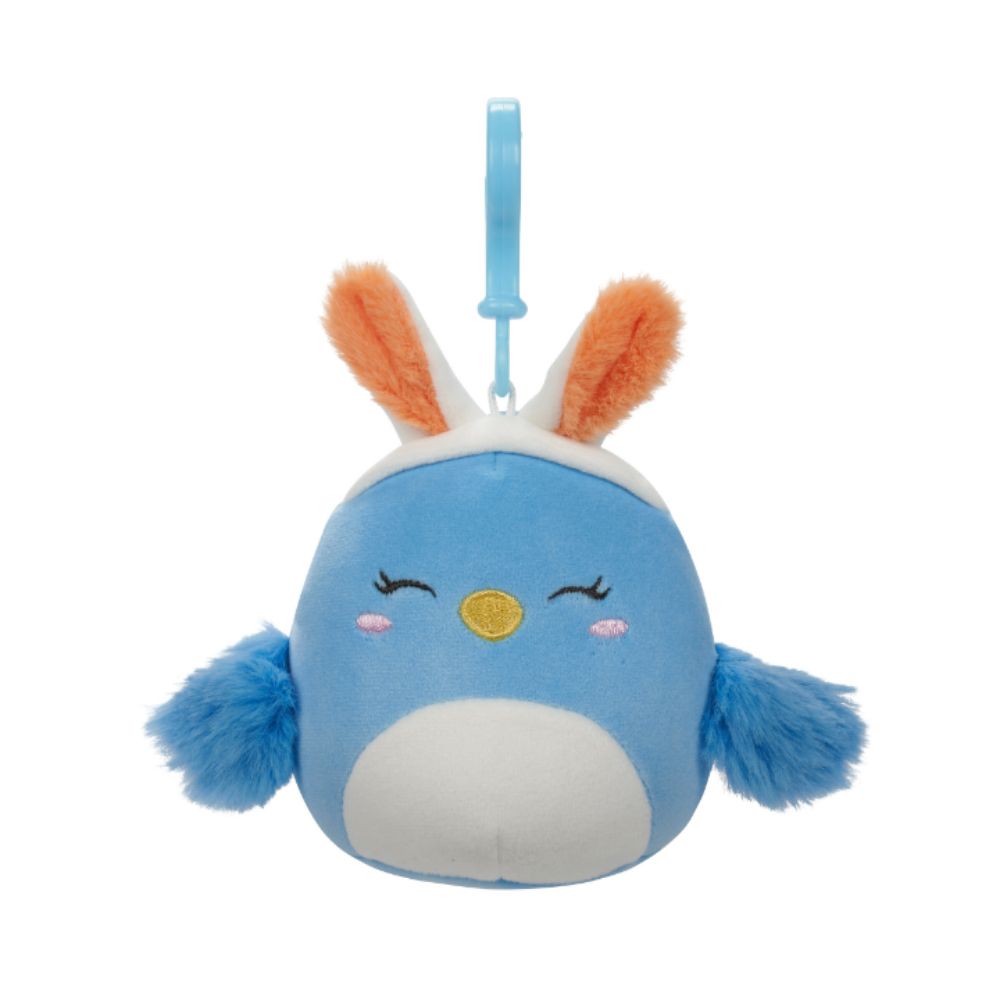 Squishmallows - Bebe The Bird Clip-On Plush Toy - 9cm - Blue