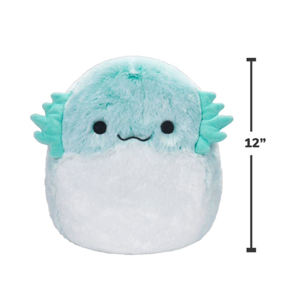 Squishmallows - Fuzzamallows Flannery Dragon Plush Toy - 30cm - Teal