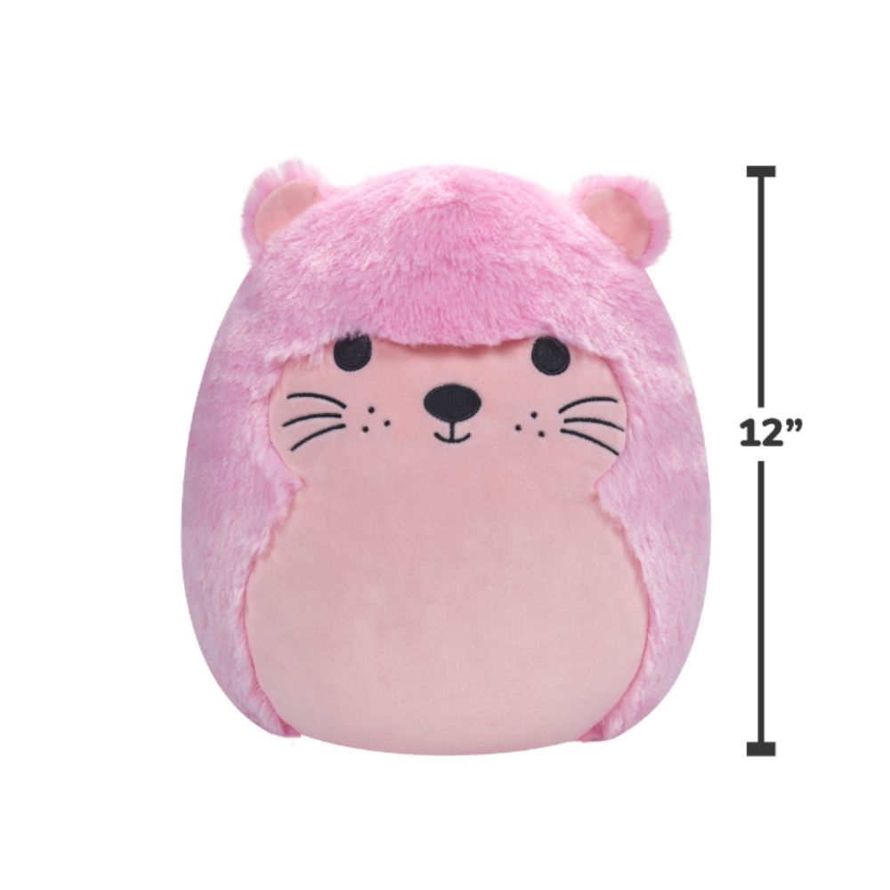 Squishmallows - Fuzzamallows Otter Plush Toy - 30cm - Pink