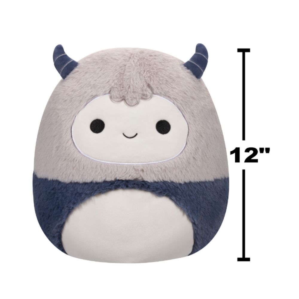 Squishmallows - Fuzzamallows Horace Yeti Walmart Plush Toy - 30cm - Grey/Blue