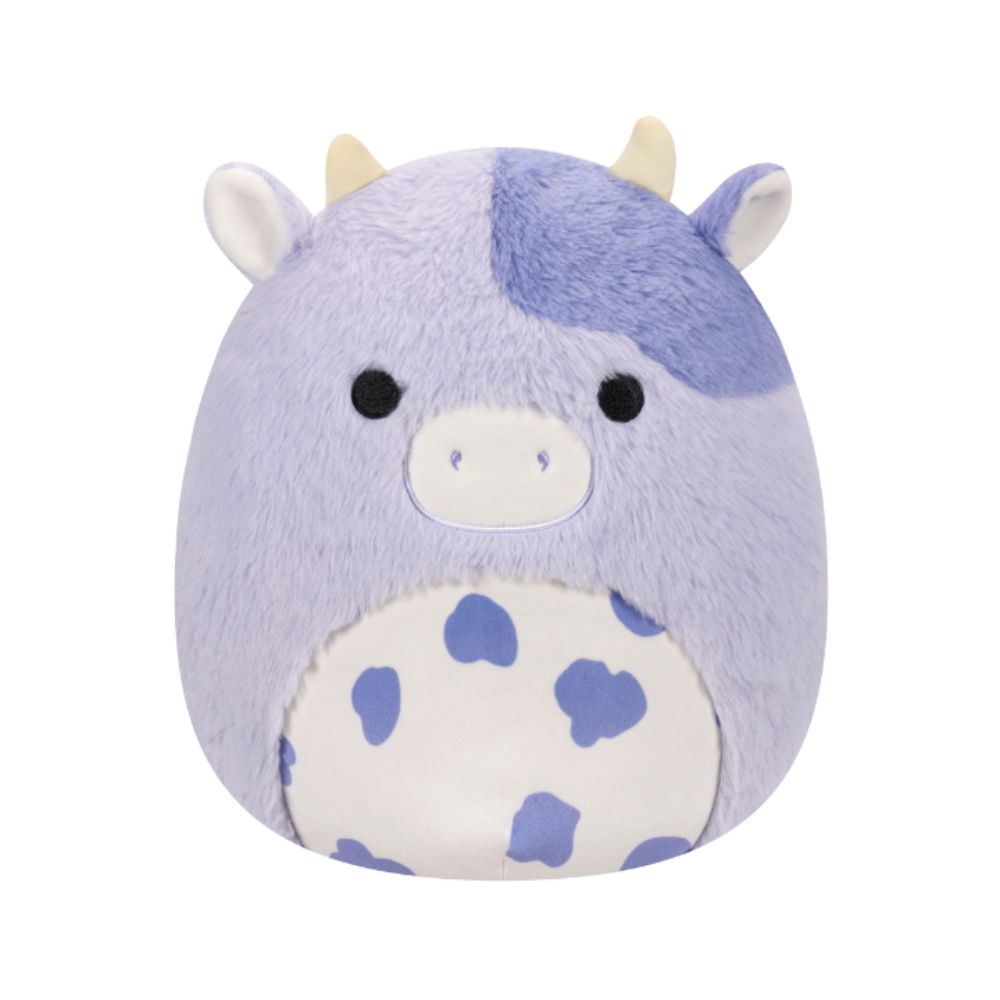 Squishmallows - Fuzzamallows Bubba Cow With Spotted Belly Walmart Plush Toy - 30cm - Purple