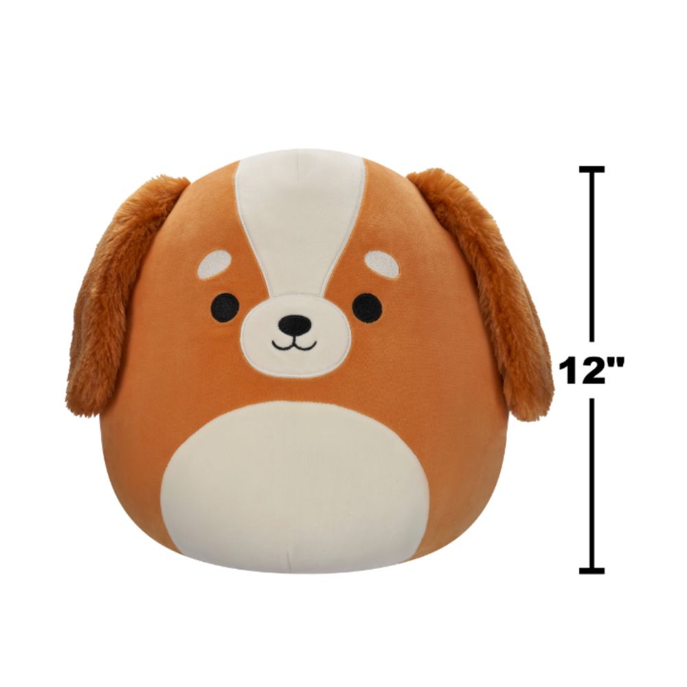 Squishmallows - Ysabel Spaniel Plush Toy - 30cm - Brown/White