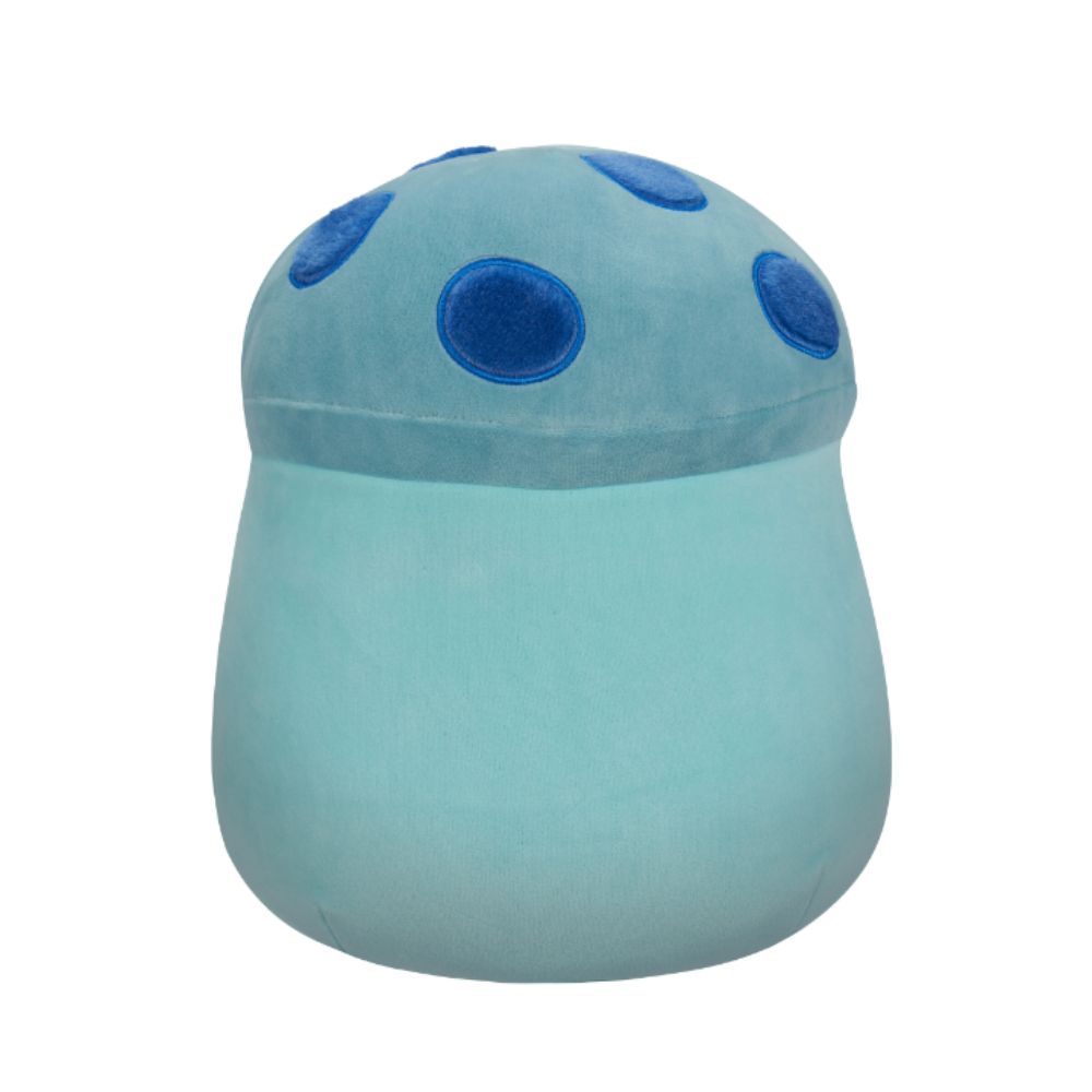 Squishmallows - Ankur Teal Mushroom With Blue Fuzzy Spots And Belly Plush Toy - 30cm