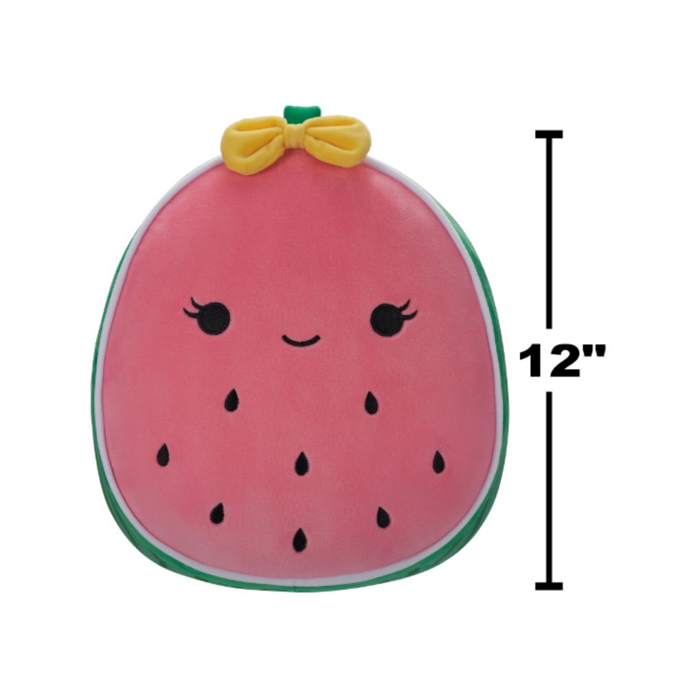 Squishmallows - Wanda Watermelon With Seeds And Bow Plush Toy - 30cm - Pink