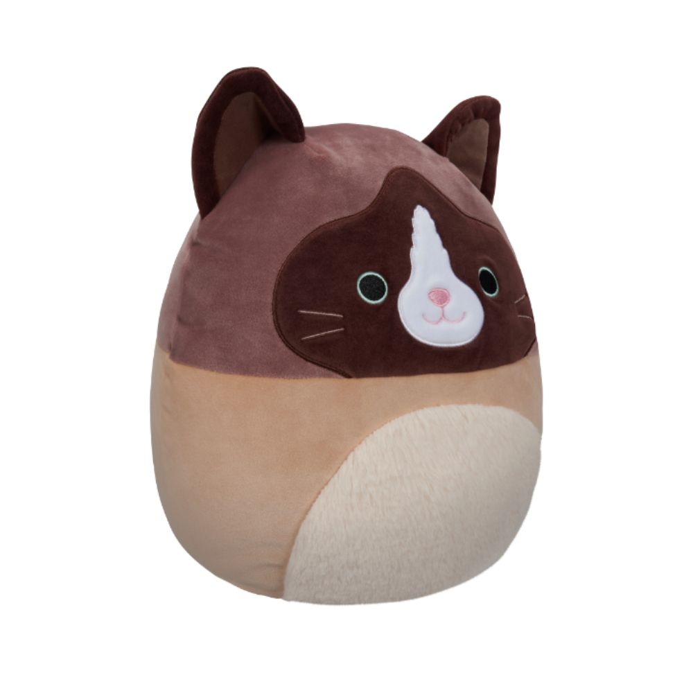 Squishmallows - Woodward And Tan Snowshoe Cat Plush Toy - 30cm - Brown