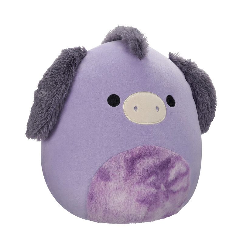 Squishmallows - Deacon Donkey Medium Plush Toy - Purple - 30 cm