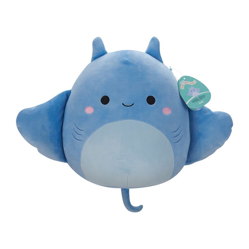 Squishmallows - Lux Manta Ray Plush Toy - Blue - 30 cm