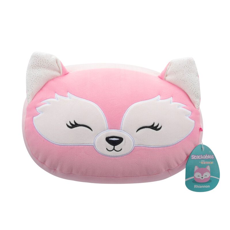 Squishmallows - Stackables Rhiannon Fox Plush Toy - Pink - 30 cm