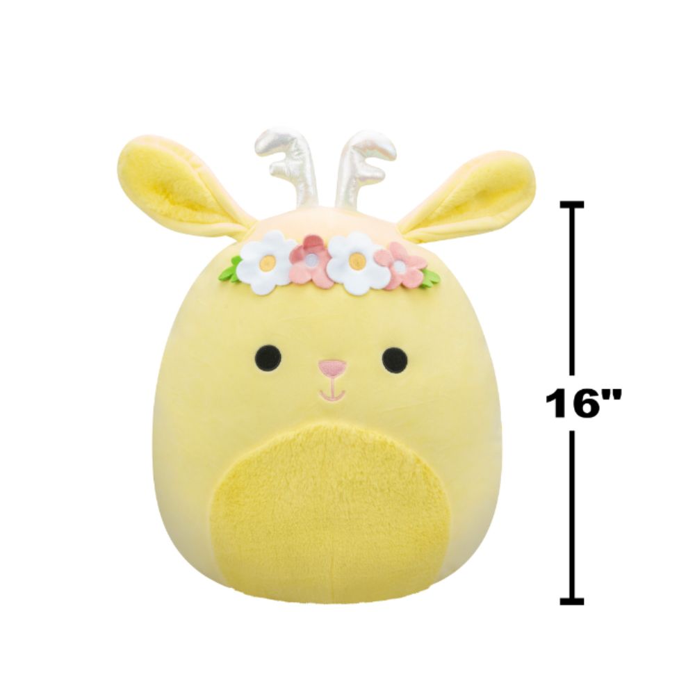 Squishmallows - Juana Jackalope Plush Toy - 40cm - Light Yellow