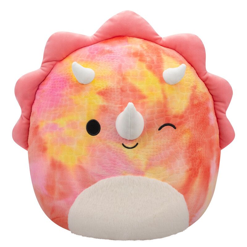 Squishmallows - Trinity Triceratops Large Plush Toy - Pink - 40 cm