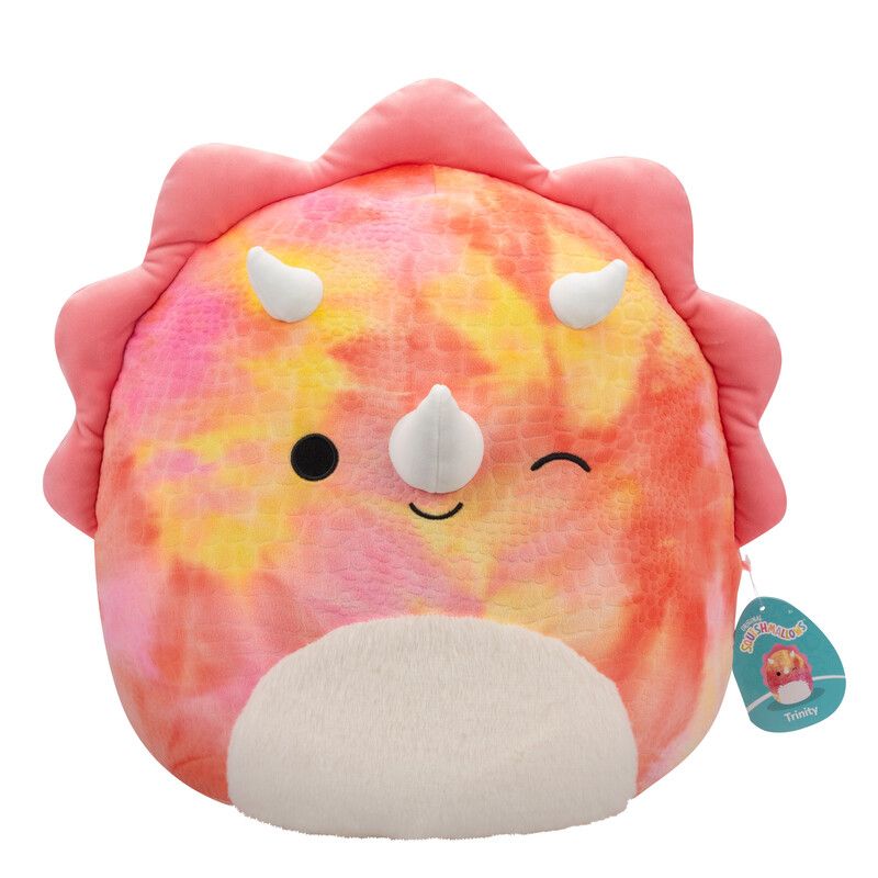 Squishmallows - Trinity Triceratops Large Plush Toy - Pink - 40 cm