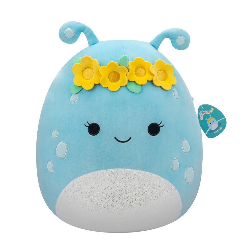 Squishmallows - Natnat Alien Large Plush Toy - Pastel Blue - 40 cm