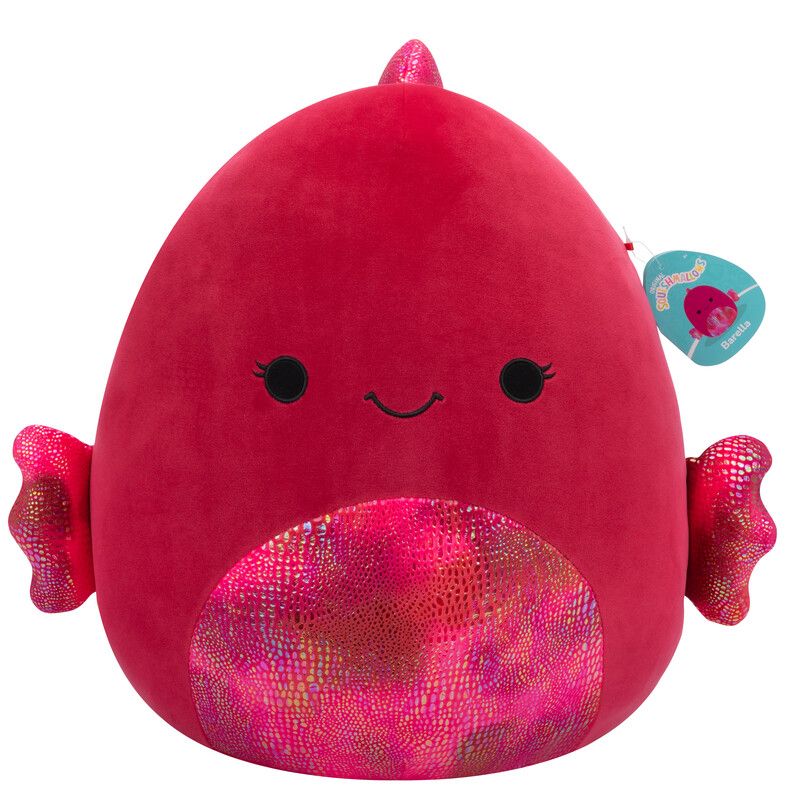 Squishmallows - Barella Betta Fish Large Plush Toy - Raspberry - 40 cm