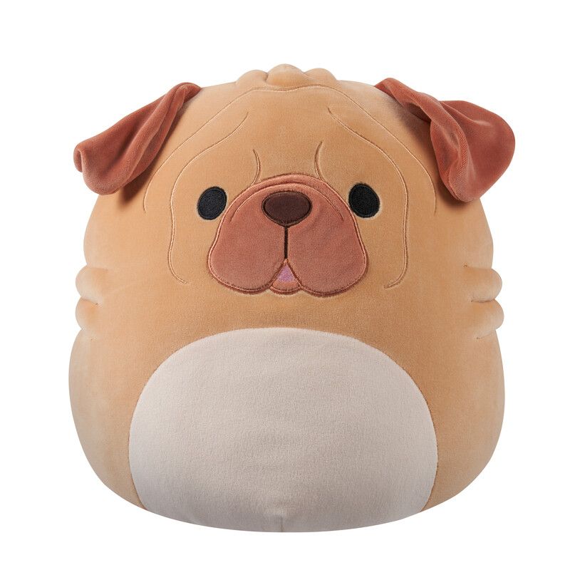 Squishmallows - Morton Shar Pei Medium Plush Toy - Brown - 30 cm