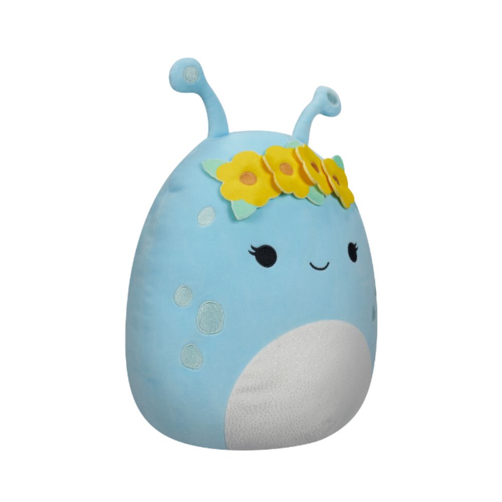 Squishmallows - Neelu Alien With Flower Crown Plush Toy - 30cm - Pastel Blue