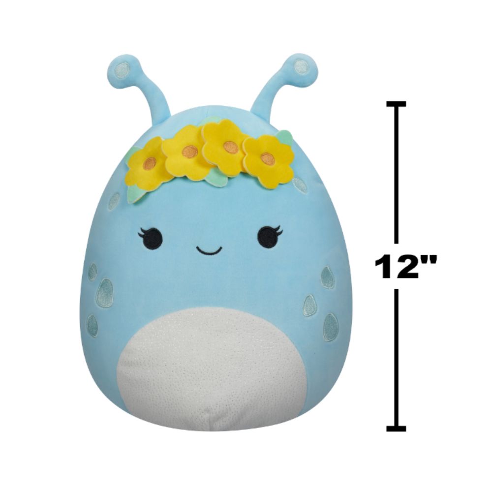 Squishmallows - Neelu Alien With Flower Crown Plush Toy - 30cm - Pastel Blue