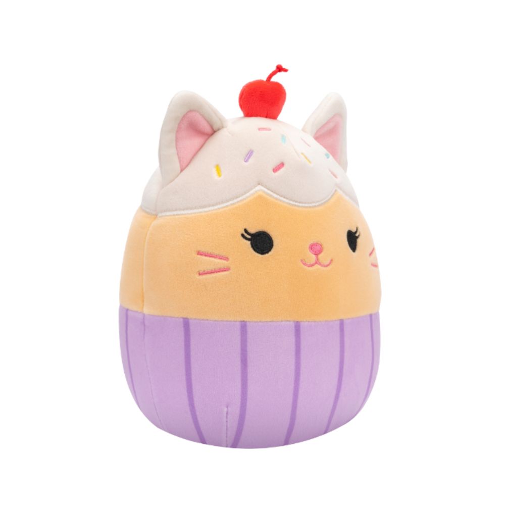 Squishmallows - Kensington Vanilla Cupcake Cat Plush Toy - 19 cm