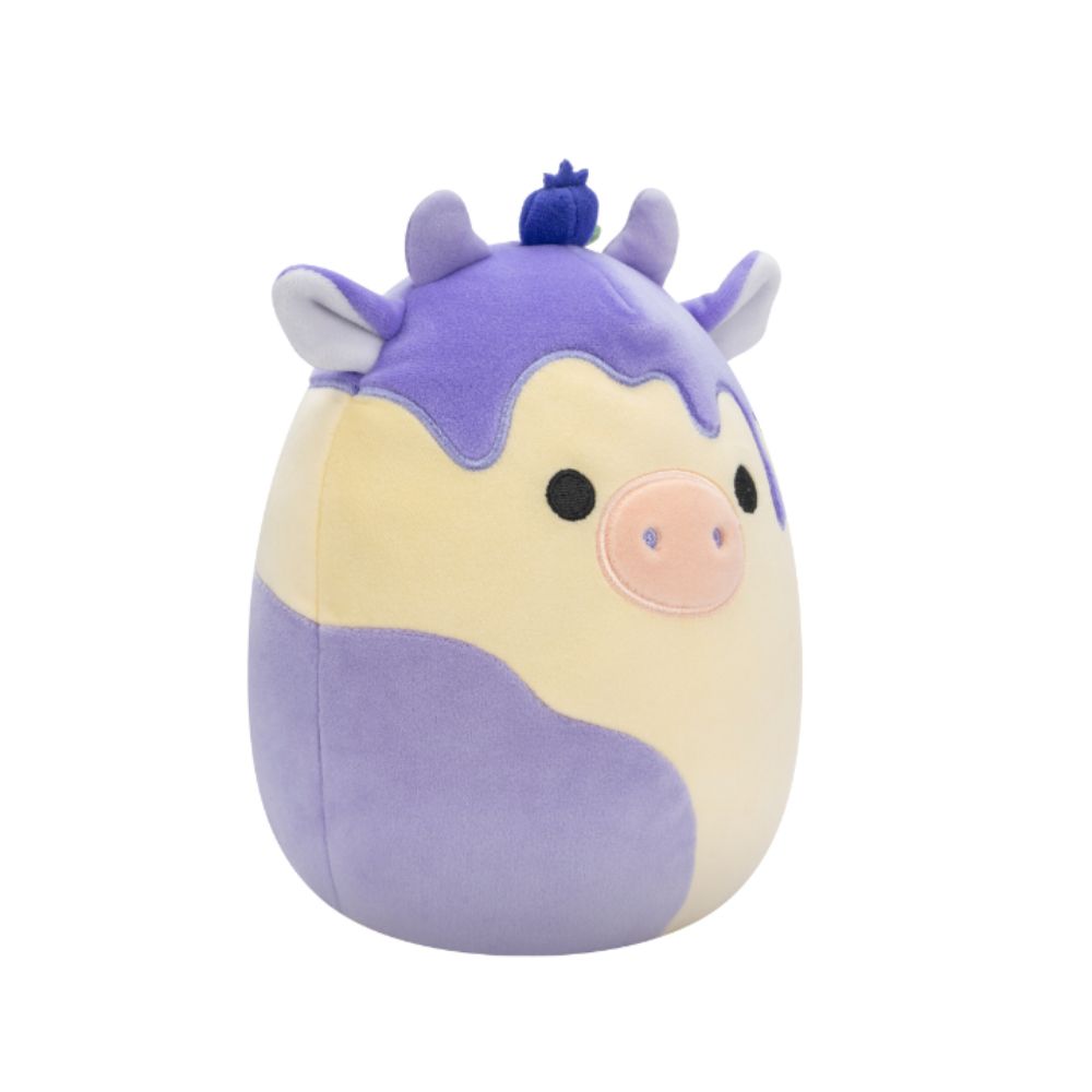 Squishmallows - Cyrus Blueberry Cheesecake Cow Plush Toy - 19 cm