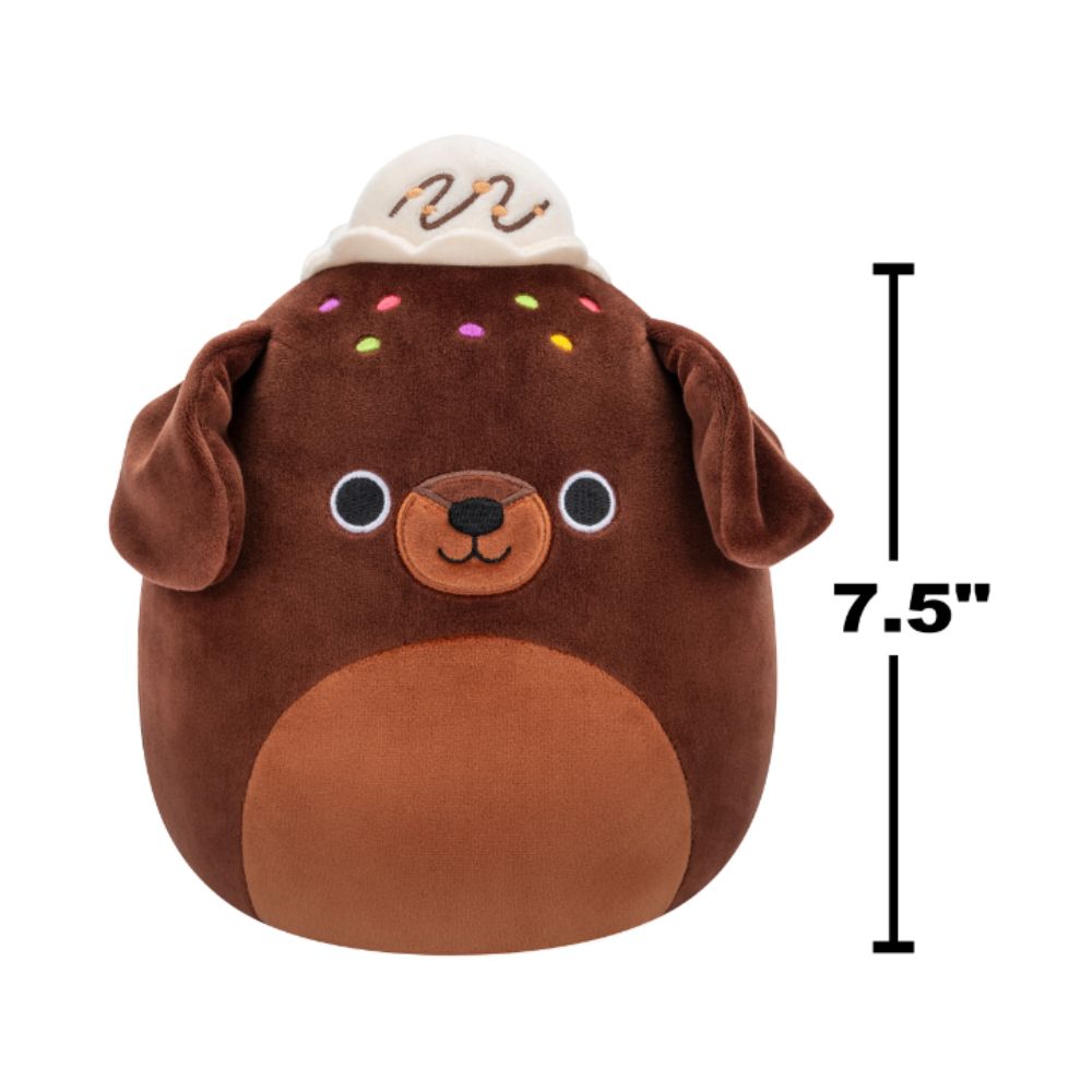 Squishmallows - Chico Brownie Chocolate Lab Plush Toy - 19 cm