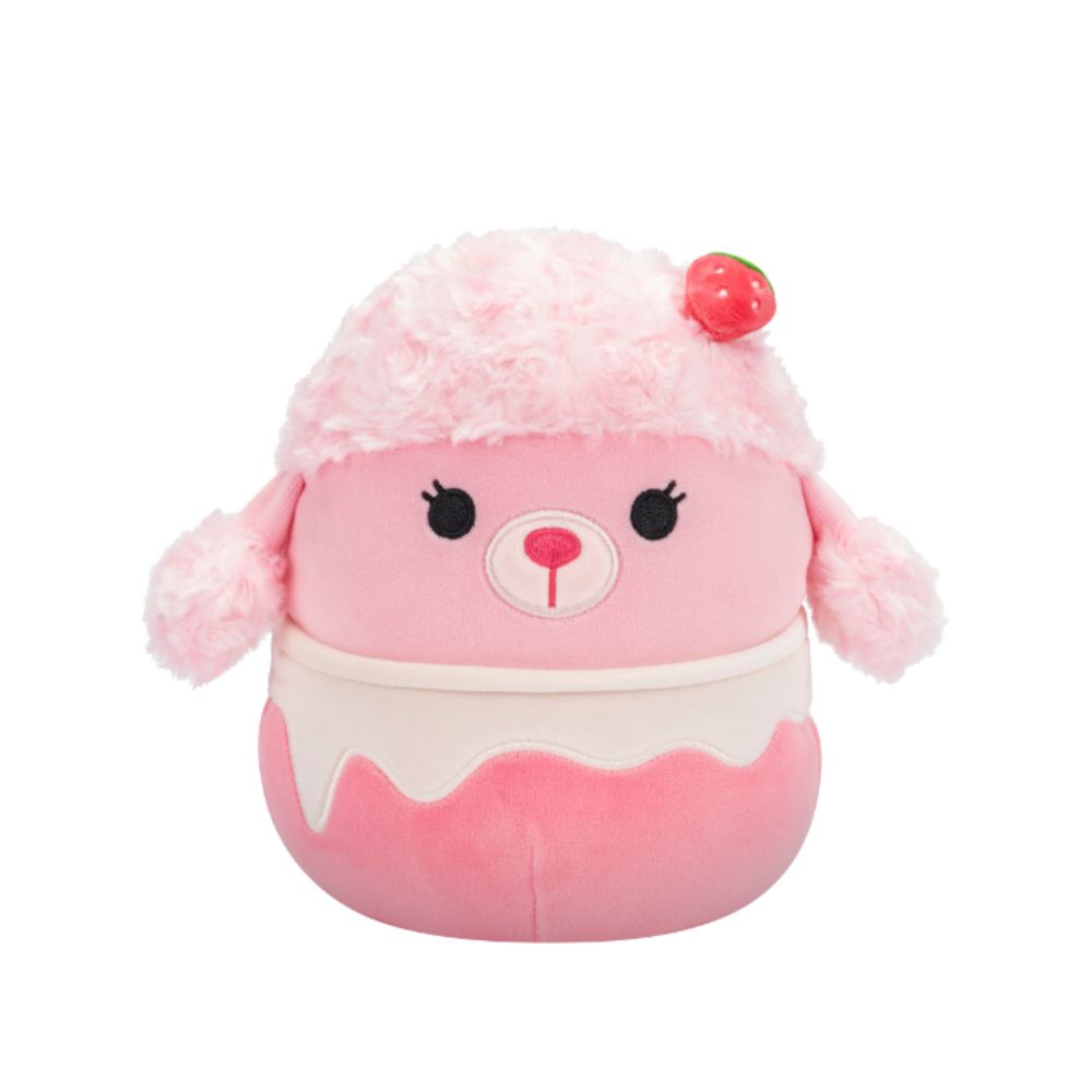 Squishmallows - Doris Strawberry Milkshake Poodle Plush Toy - 19 cm