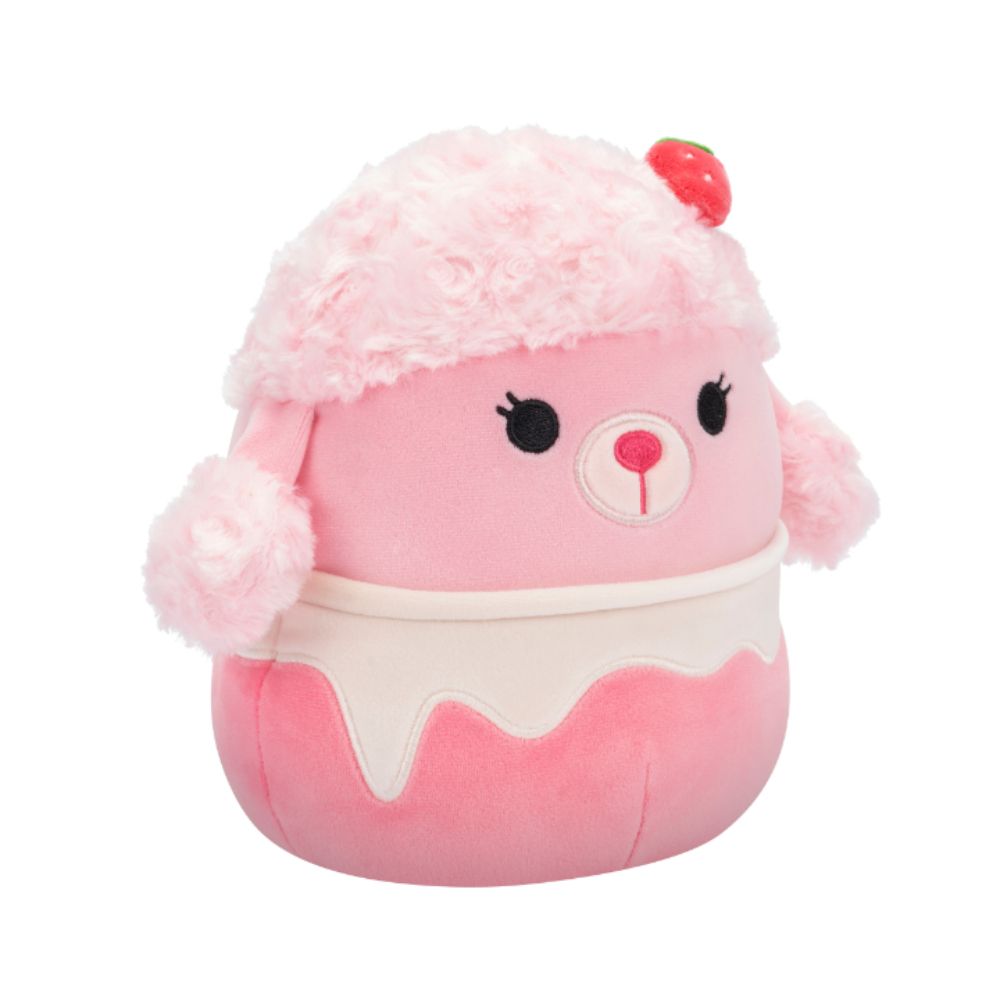 Squishmallows - Doris Strawberry Milkshake Poodle Plush Toy - 19 cm