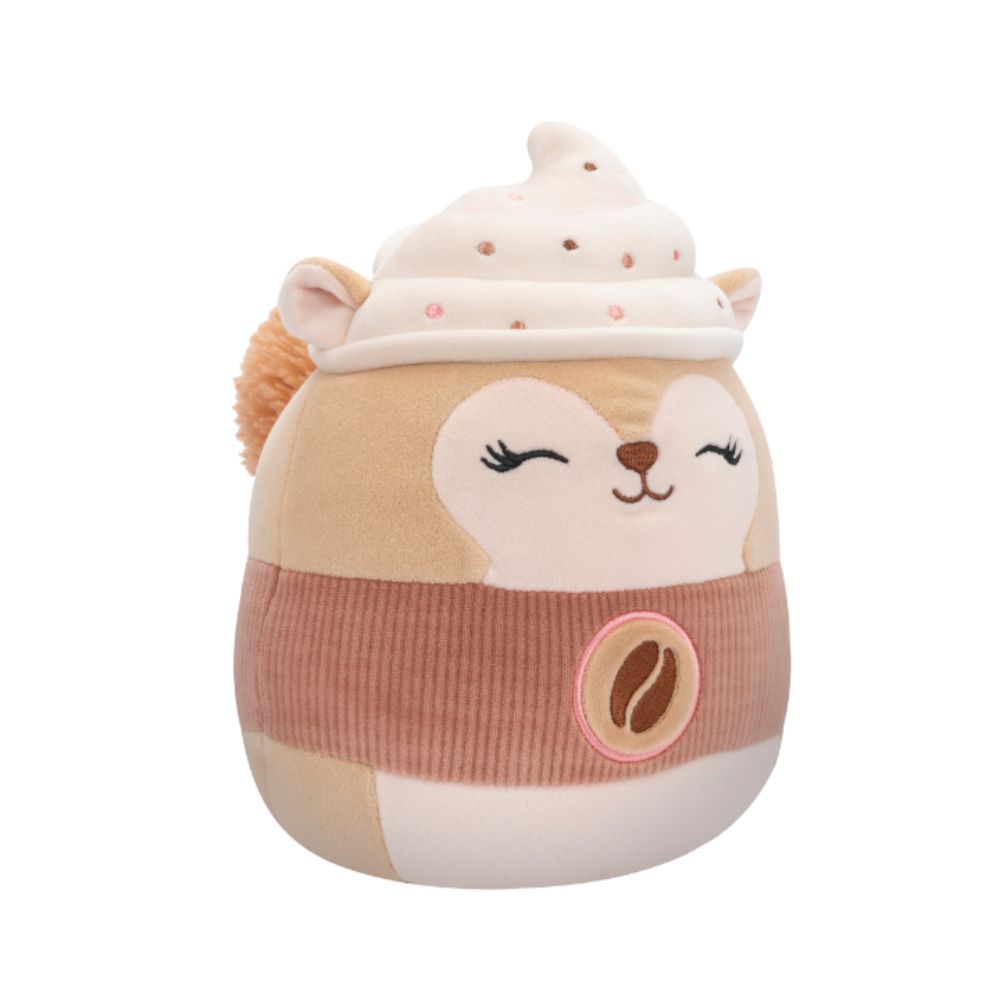 Squishmallows - Reza Latte Squirrel Plush Toy - 19 cm