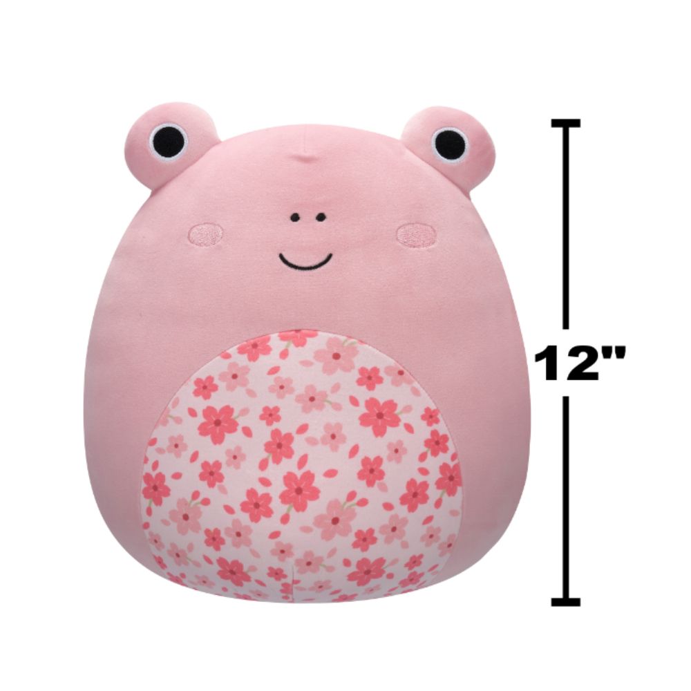 Squishmallows - Kline Frog With Sakura Flower Belly Plush Toy - 30cm - Pink