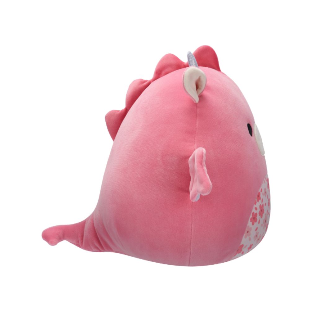 Squishmallows - Aegi Dragon With Sakura Flower Belly Plush Toy - 30cm - Pink