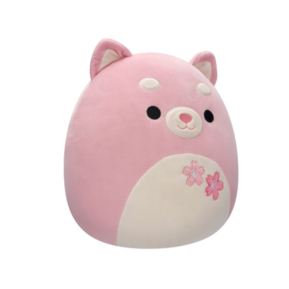 Squishmallows - Etude Shiba With Sakura Flowers Plush Toy - 30cm - Pink