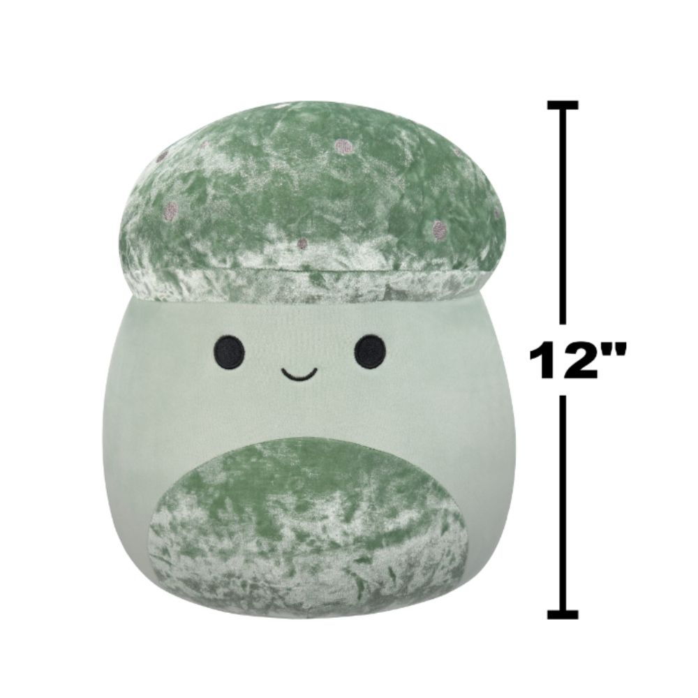 Squishmallows - Velvet Mushroom Plush Toy - 30cm - Light Green