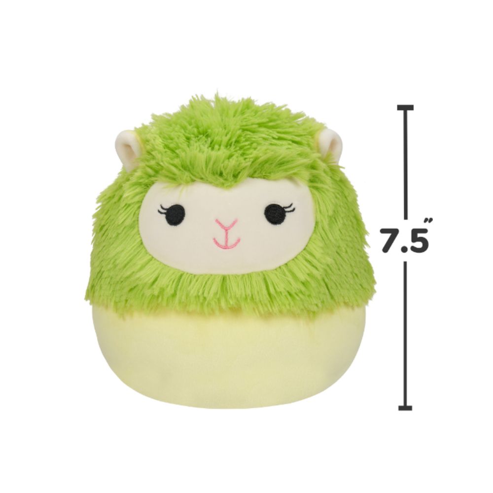 Squishmallows - Cavaleri Alpaca Plush Toy - 19cm - Lime Green