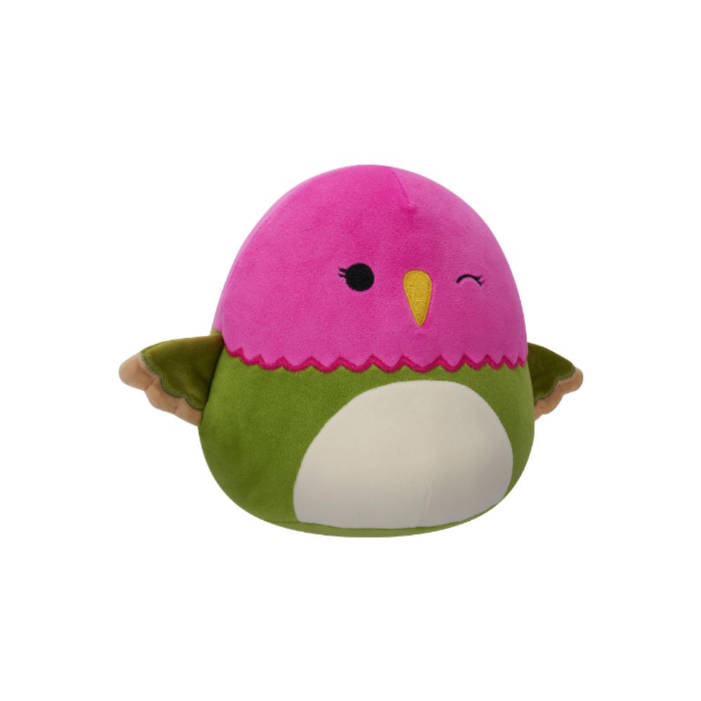 Squishmallows - Na Ima Hmngbrd Plush Toy - 19cm - Pink/Green