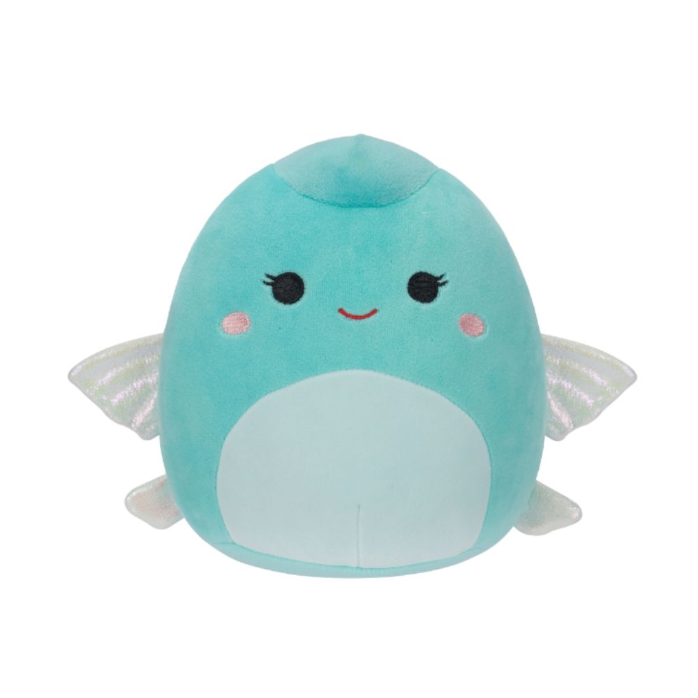 Squishmallows - Bette The Flying Fish Plush Toy - 19cm - Light Teal