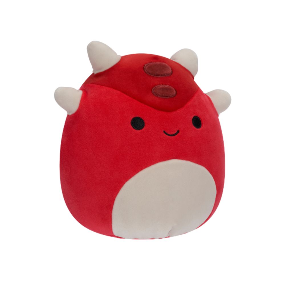 Squishmallows - Sergio The Armored Dino Plush Toy - 19cm - Red