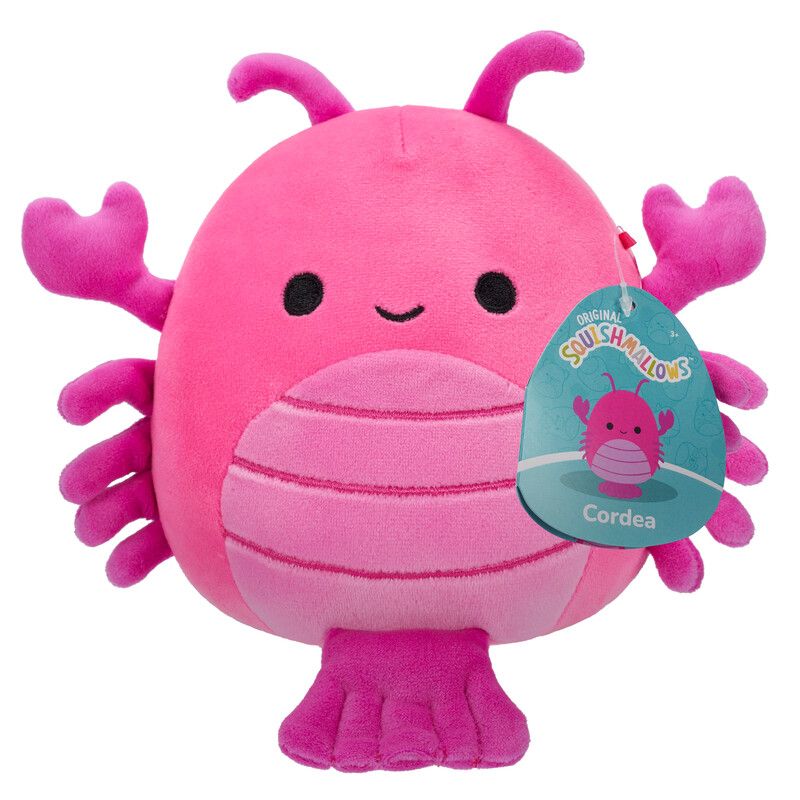 Squishmallows - Cordea Lobster Plush Toy - Hot Pink - 19 cm