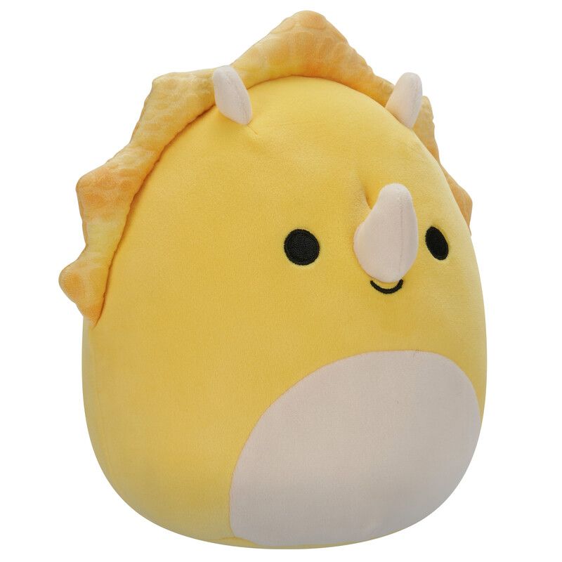 Squishmallows - Lancaster Triceratops Plush Toy - Yellow - 19 cm