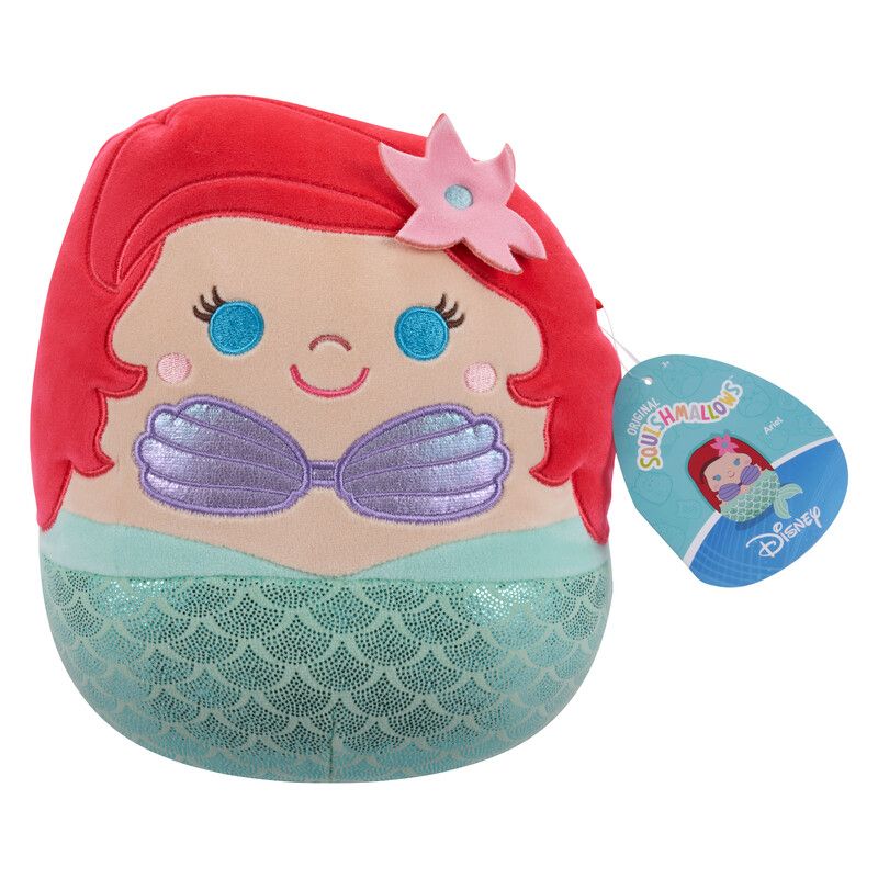 Squishmallows - Disney Princess Ariel Little Plush Toy - 20 cm