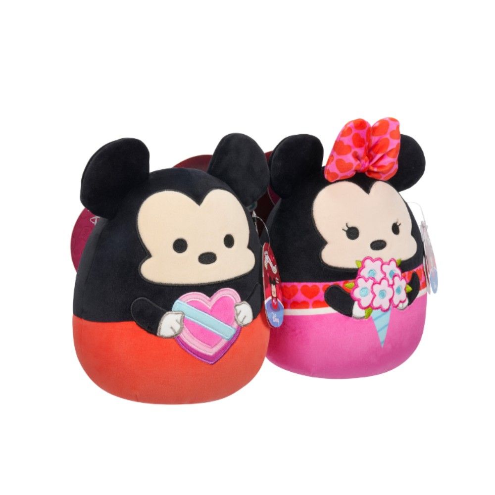 Squishmallows - Disney Valentine Pair - Mickey And Minnie - 8"